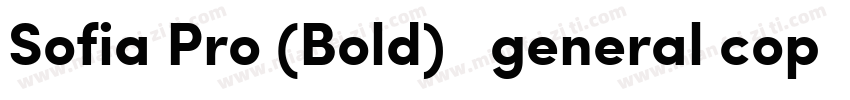 Sofia Pro (Bold)   general copy字体转换